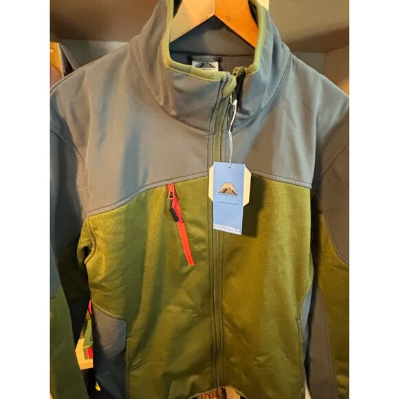 Mapamyumco NWT Mens Outdoor Fleece Jacket With Zip Pockets Stand Collar - Picture 5 of 9